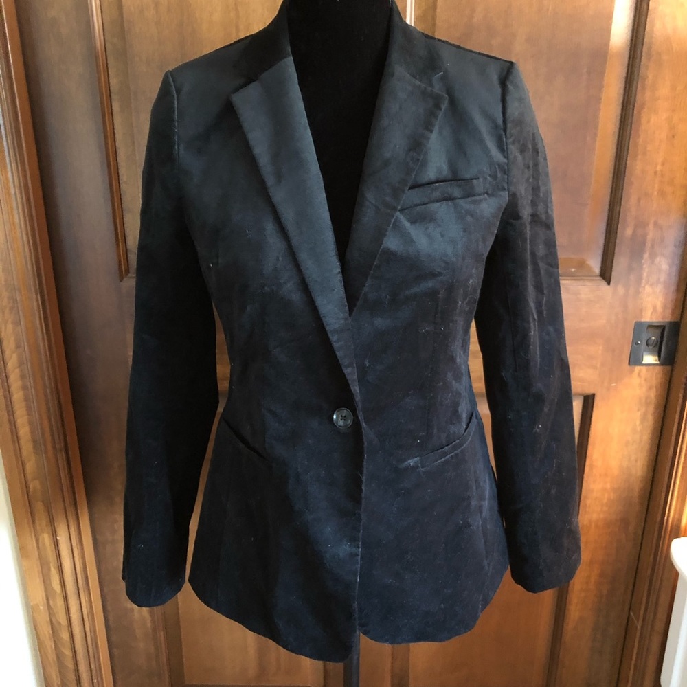 Banana Republic black brushed blazer-size 4
